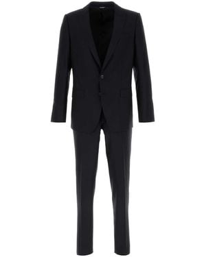Dolce & Gabbana Midnight Wool Blend Suit - Black