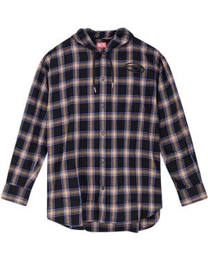 DIESEL S-Dewny Cotton Shirt - Blue