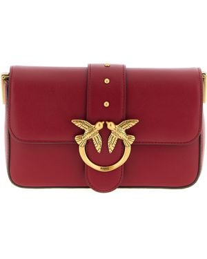 Pinko 'Mini Love Slouchy' Small Shoulder Bag - Red