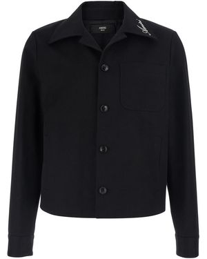 Amiri Cotton-Collar Jacket - Black