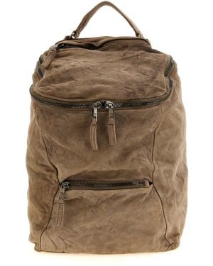 Giorgio Brato Wrinkled Lambskin Backpack - Brown