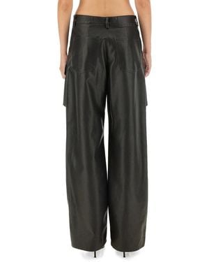 MSGM Cargo Pants Viscose Pants - Black