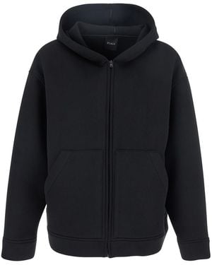 Le Plain Jacket With Fixed Hood And Two Front Pockets - Blue