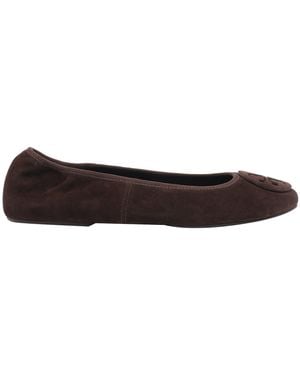Tory Burch Minnie Travel Ballets - Brown