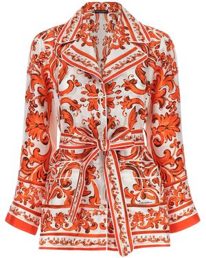 Dolce & Gabbana Silk Blouse - Red