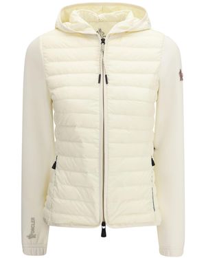 Moncler Hooded Cardigan - Natural