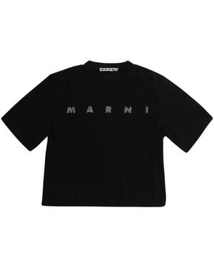 Marni T-Shirt M01968M00Sgmt340F Cotton T-Shirts - Black