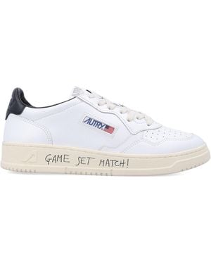 Autry Medalist Low & Leather Trainers Upper - White