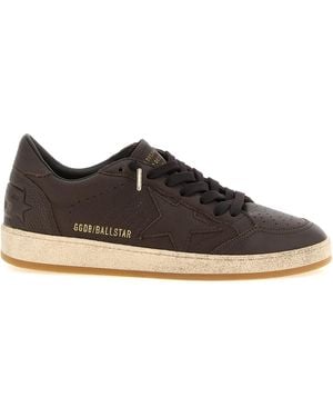 Golden Goose Cowhide Low Top Trainers - Brown