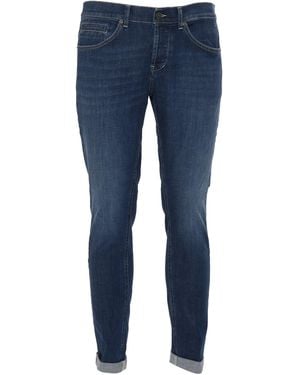 Dondup George Trousers Cotton Elastan Jean - Blue