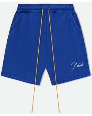 Rhude Cobalt Sweat Shorts - Blue
