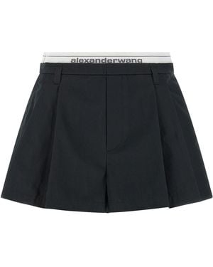 Alexander Wang Logo Band Shorts - Black