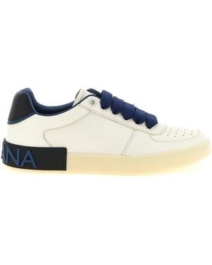 Dolce & Gabbana Portofino Sneakers Lamb Leather Calf - Blue