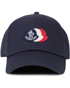 Moncler Cotton Cap Hat - Blue