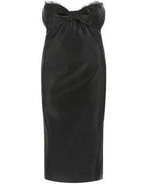 Saint Laurent Satin Dress - Black