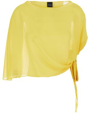 Plain Stole With Side Knot - Yellow