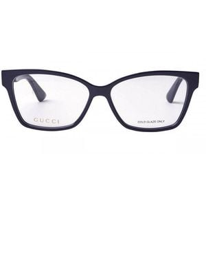 Gucci Gucci Gg0634O004 Cat-Eye Full Rim Eyeglasses - Brown