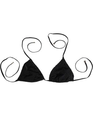Dolce & Gabbana Embroidered Triangle Swimwear Underwear Polyamide Clothing - Black