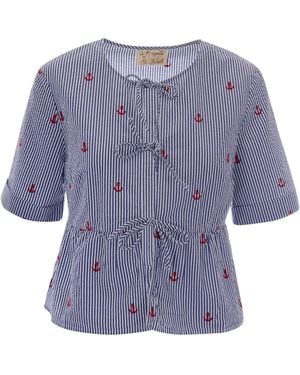 MC2 Saint Barth Camicia Alyson Stripes - Blue