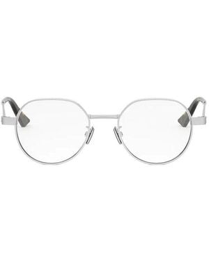 Dior Eyeglasses Square Full Rim, Frame And Clear Demo Lens Neoor4Ff000 - Metallic