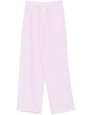 Riviera Elasticated-Waistband Trousers - Pink