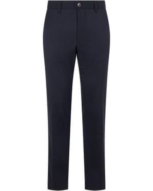 Slowear Slim Trousers Wool Blend Polyester - Blue