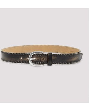 Our Legacy Friday Belt Cow Leather - Black