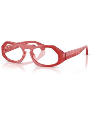 Alain Mikli A03547 0486 Rouge Nacree Acetate Occhiali Da Vista - Red