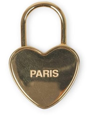 Celine I Love Padlock Charm - Natural