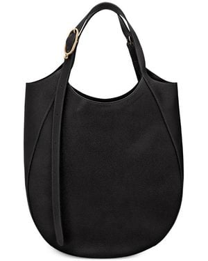 Longchamp Leather Tote Bag - Black
