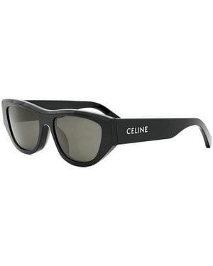 Celine Sunglasses Square Full Rim, Frame And Lens Cl40278U01A - Black