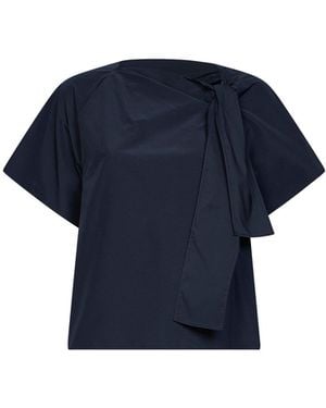 Weekend by Maxmara Blouse Wkdrecente Taffeta Polyester Shirt - Blue