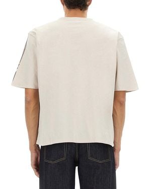 McQueen Cropped T-Shirt Cotton T-Shirts - White