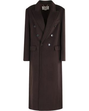 Victoria Beckham Double Faced Overcoat - Black
