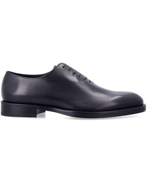 Ferragamo Leather Oxford Shoe - Blue
