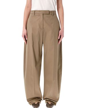 THE LATEST Dina Tailored Trousers Cotton - Natural