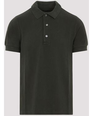 Tom Ford Lyocell Polo - Black