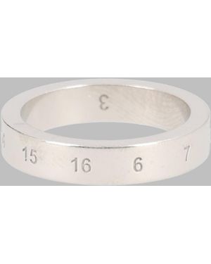 Maison Margiela Logo Ring Rings - Gray