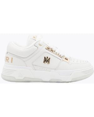 Amiri Leather Metallic Ma-1 Trainers - White