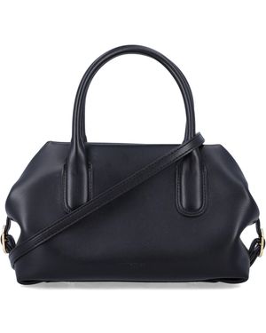 The Moire Themoirè Tallia Trank Small Polyurethane Tote - Blue