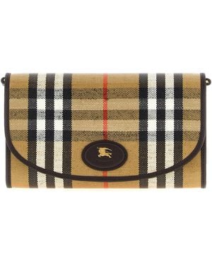 Burberry Highlands Wallet On Chain - Grey