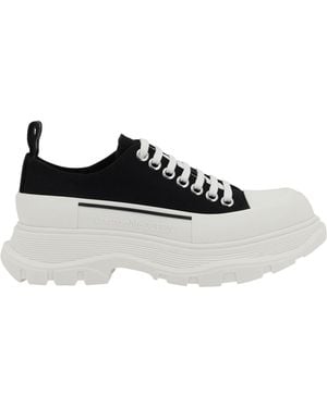 McQueen Tread Slick Trainers Upper: Cotton; Sole: Rubber - White