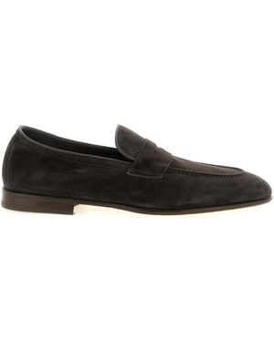 Brunello Cucinelli Calfskin Slip-On Loafers - Black