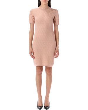 Fendi Ff Knit Mini Dress - Pink