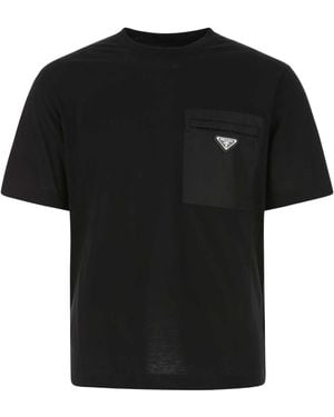 Prada Cotton T-Shirt - Black