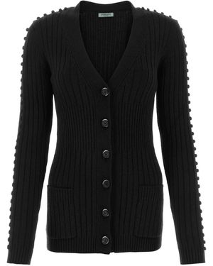 DURAZZI MILANO Wool Cardigan - Black