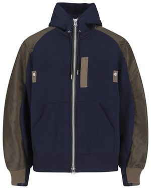 Sacai Jackets Cotton - Blue