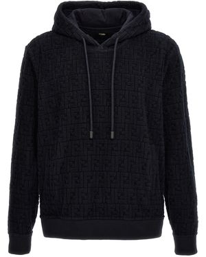 Fendi Logo Band Hoodie - Blue