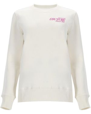 Versace Jeans Couture Sweatshirt With Print — Main: Cotton Sweatshirts - White