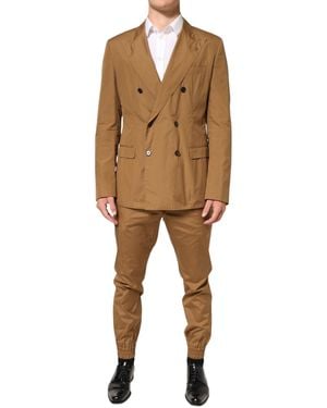 Dolce & Gabbana Taormina Double-Breasted 2 Piece Suit - Natural